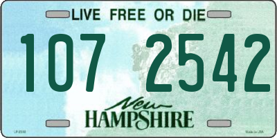 NH license plate 1072542