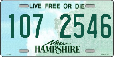 NH license plate 1072546