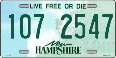 NH license plate 1072547
