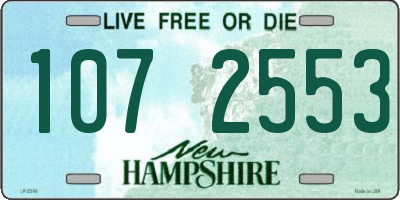 NH license plate 1072553