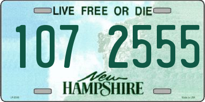 NH license plate 1072555