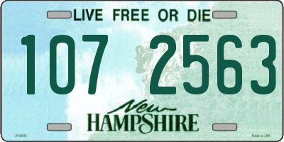 NH license plate 1072563