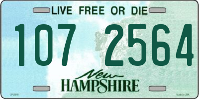 NH license plate 1072564