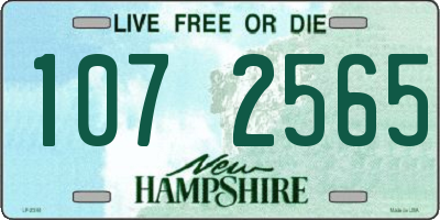 NH license plate 1072565