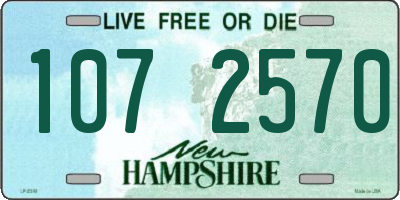 NH license plate 1072570