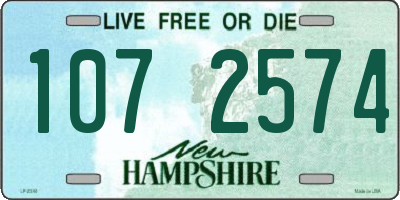 NH license plate 1072574