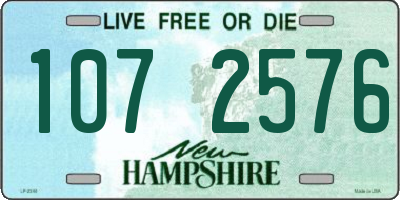 NH license plate 1072576
