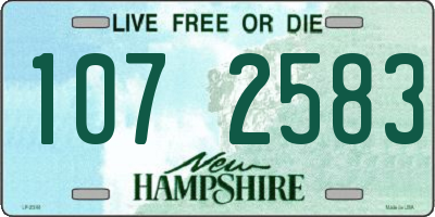 NH license plate 1072583