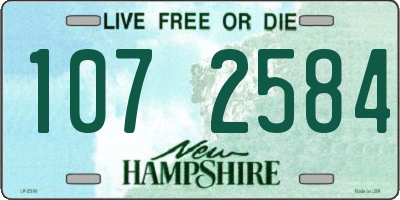 NH license plate 1072584