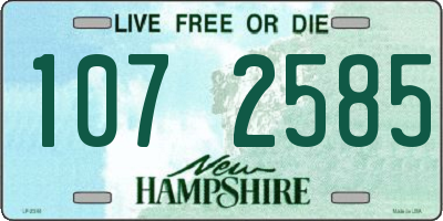 NH license plate 1072585