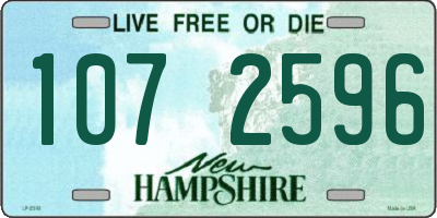 NH license plate 1072596