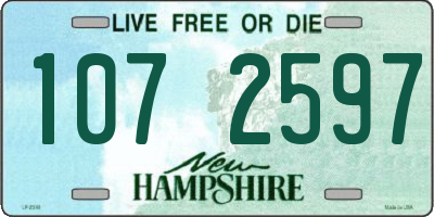 NH license plate 1072597