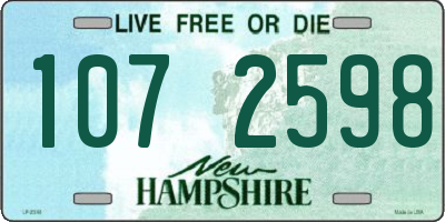 NH license plate 1072598