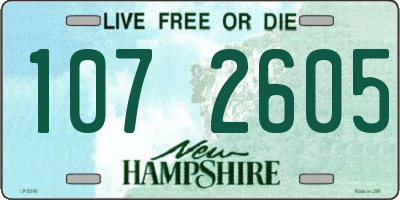 NH license plate 1072605