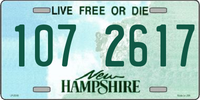 NH license plate 1072617
