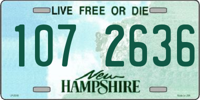 NH license plate 1072636