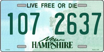 NH license plate 1072637
