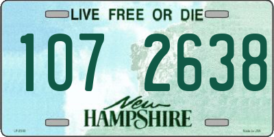 NH license plate 1072638