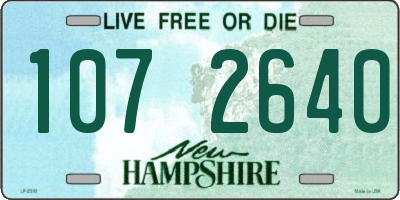 NH license plate 1072640
