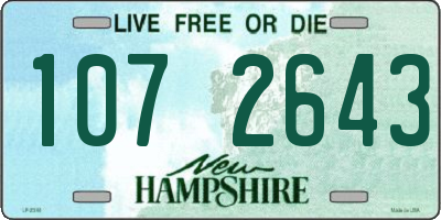 NH license plate 1072643