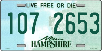 NH license plate 1072653