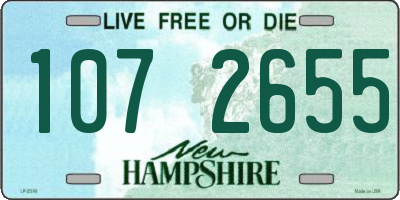NH license plate 1072655