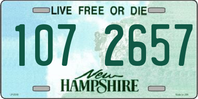 NH license plate 1072657