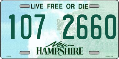 NH license plate 1072660