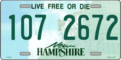 NH license plate 1072672