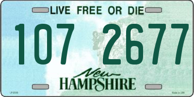 NH license plate 1072677