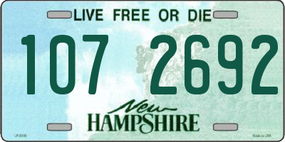 NH license plate 1072692