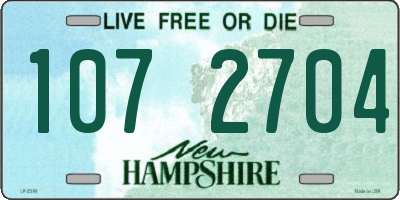 NH license plate 1072704