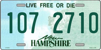 NH license plate 1072710