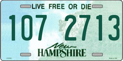 NH license plate 1072713