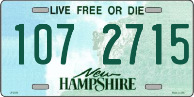 NH license plate 1072715