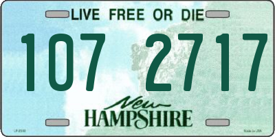 NH license plate 1072717
