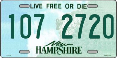 NH license plate 1072720