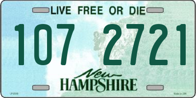 NH license plate 1072721