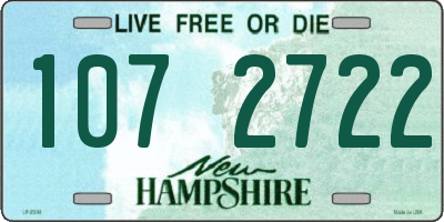 NH license plate 1072722