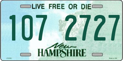 NH license plate 1072727