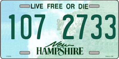 NH license plate 1072733