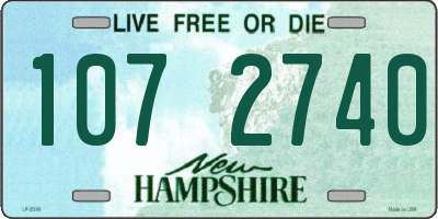NH license plate 1072740