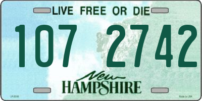 NH license plate 1072742