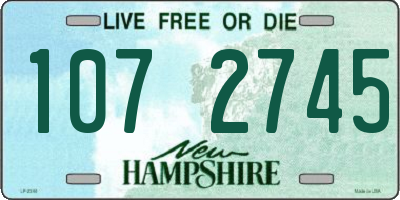 NH license plate 1072745