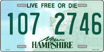 NH license plate 1072746