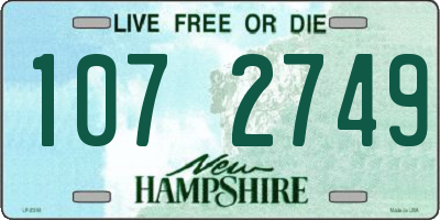 NH license plate 1072749
