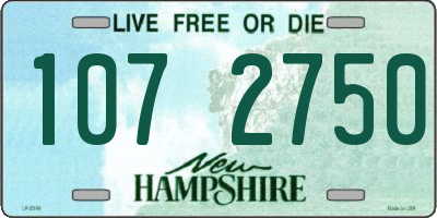 NH license plate 1072750