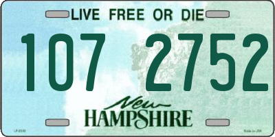 NH license plate 1072752