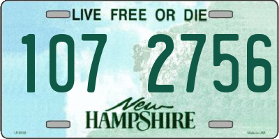 NH license plate 1072756