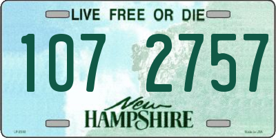 NH license plate 1072757